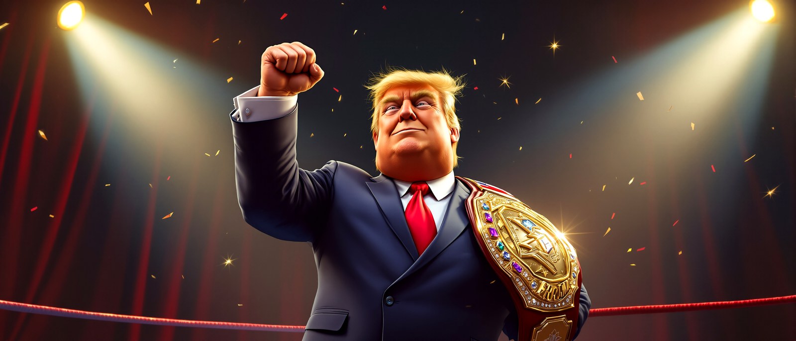 Big Daddy heavyweight champion — AI fan art caricature